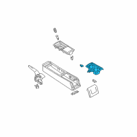 OEM 2010 Nissan Versa Cup Holder Assembly Diagram - 96966-EL00A