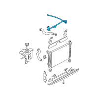 OEM 1997 Chevrolet Monte Carlo Thermostat Bypass Pipe Assembly Diagram - 24504902