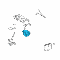 OEM 2010 Lexus IS F Instrument Panel Cup Holder Diagram - 55620-53090-A0