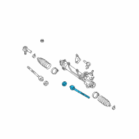 OEM 2006 Lexus RX400h End Sub-Assy, Steering Rack Diagram - 45503-49135