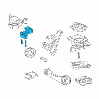 OEM 2001 Toyota Prius Side Mount Bracket Diagram - 12316-21060