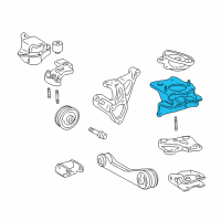 OEM Toyota Prius Side Mount Bracket Diagram - 12326-21020