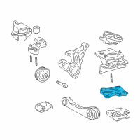 OEM Toyota Prius Mount Bracket Diagram - 12325-21010