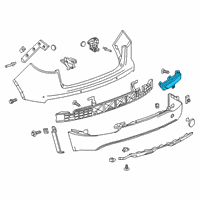 OEM 2020 Buick Envision Reflector Diagram - 84340080