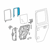 OEM 2019 Jeep Wrangler W/STRIP-Door Glass Run Diagram - 68271660AE