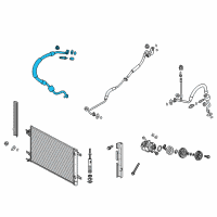 OEM Ford F-250 Super Duty Return Line Assembly Diagram - BC3Z-19867-C