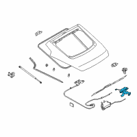 OEM 2004 Nissan 350Z Back Door Lock & Remote Control Assembly Diagram - 90500-CF00A