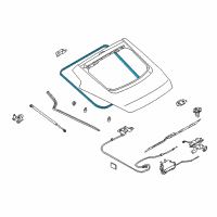 OEM 2003 Nissan 350Z Weatherstrip-Back Door Diagram - 90830-CD000