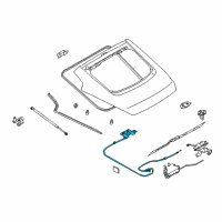 OEM 2003 Nissan 350Z Inside Handle-Trunk Lid Diagram - 84691-CF00A