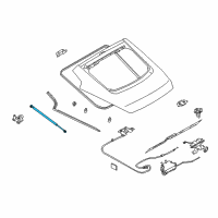 OEM 2007 Nissan 350Z Stay Assy-Back Door, RH Diagram - 90452-CD700