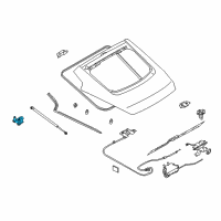 OEM 2004 Nissan 350Z Spoiler Bracket Diagram - 90454-CF00A