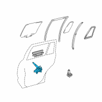 OEM 2001 Toyota Highlander Regulator Diagram - 69804-48031