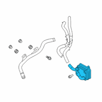 OEM Kia Forte Cooler-Oil Diagram - 482902H100