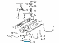 OEM 2020 Ford Transit-350 HD Tank Strap Diagram - CK4Z-9092-A