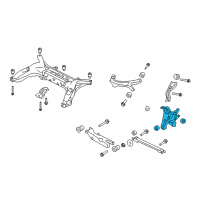 OEM 2008 Ford Taurus X Knuckle Diagram - 5F9Z-5B758-BA