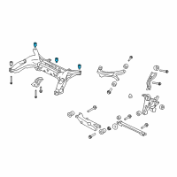 OEM 2009 Ford Taurus X Suspension Crossmember Bushing Diagram - 5F9Z-5K812-AA