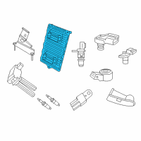 OEM 2016 Dodge Challenger Engine Controller Module Diagram - 68243308AB