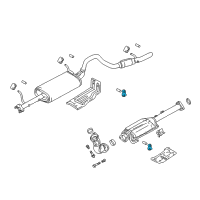 OEM 1999 Chevrolet Tracker Insulator, Exhaust Manifold Pipe<See Guide/Contact Bfo> Diagram - 91176922