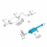 OEM Chevrolet Tracker Exhaust Pipe No.2 (On Esn) Diagram - 30026880