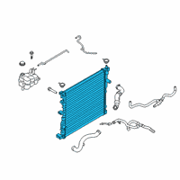 OEM 2021 Ford Police Interceptor Utility Radiator Diagram - L1MZ-8005-D