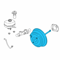 OEM 2016 BMW X6 Power Brake Booster Diagram - 34-33-7-851-225