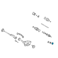 OEM GMC Front Axle Hub Cap Diagram - 23203672