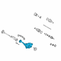 OEM 2019 GMC Sierra 1500 Front Axle Assembly Diagram - 23312177