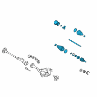 OEM 2018 Chevrolet Tahoe Axle Assembly Diagram - 22791460