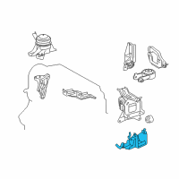 OEM 2017 Toyota Yaris Side Mount Bracket Diagram - 12325-21190
