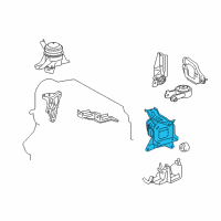 OEM Toyota Side Mount Diagram - 12372-21150