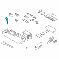 OEM 2022 Nissan Sentra Knob Assembly-Control Lever Auto Diagram - 34910-6CB2A