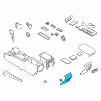 OEM Nissan Altima Finisher-Console Box Diagram - 96931-6CA1B