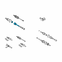 OEM 2002 Toyota Camry Front Cv Joint Assembly Diagram - 43030-06090