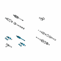 OEM 2004 Toyota Camry CV Joints Diagram - 43470-09B80