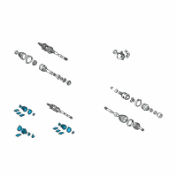 OEM Toyota Avalon Inner Boot Diagram - 04438-07050