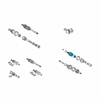 OEM 2003 Toyota Avalon Inner Joint Assembly Diagram - 43040-07010