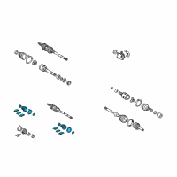 OEM Lexus RX400h Boot Kit, INBOARD Joint Diagram - 04438-08010