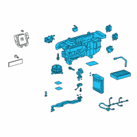 OEM Lexus LS460 A/C Evaporator Core Diagram - 8703050121