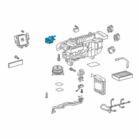 OEM 2017 Lexus LS460 Rear Cooling Unit Damper Servo Sub-Assembly, No.3 Diagram - 87106-50510