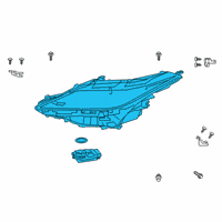 OEM 2022 Lexus RX350 Sport Headlight Right Diagram - 81110-0E590