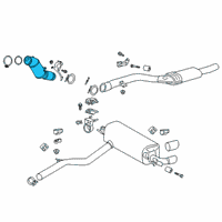 OEM 2020 BMW 330i EXCH CATALYTIC CONVERTER CLO Diagram - 18-32-8-482-648