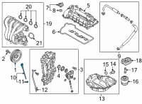 OEM 2019 Hyundai Ioniq Oil Level Gauge Rod Assembly Diagram - 26611-03HA0