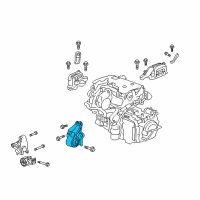 OEM Chevrolet Traverse Front Transmission Mount Diagram - 84227348