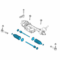 OEM 2018 Ford Mustang Inner Tie Rod Diagram - GR3Z-3280-D