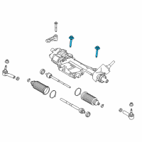 OEM 2017 Ford Mustang Gear Assembly Mount Bolt Diagram - -W717106-S439