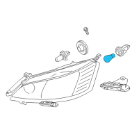 OEM 2016 Chevrolet City Express Signal Bulb Diagram - 19317761