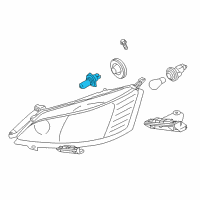 OEM 2015 Chevrolet City Express Headlamp Bulb Diagram - 19317760