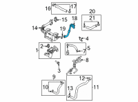 OEM 2020 Hyundai Accent Pipe-EGR In "B" Diagram - 28462-2M100