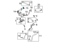 OEM Hyundai Accent Gasket-EGR Pipe Diagram - 28491-2E900