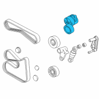 OEM BMW 325xi Adjusting Pulley Diagram - 11-28-1-433-571